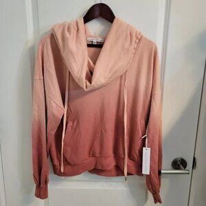 NWT Young Fabulous & Broke YFB Funnel Neck Kangaroo Crop Hoodie Oversized S